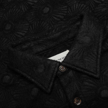 Floral Cover Shirt Black