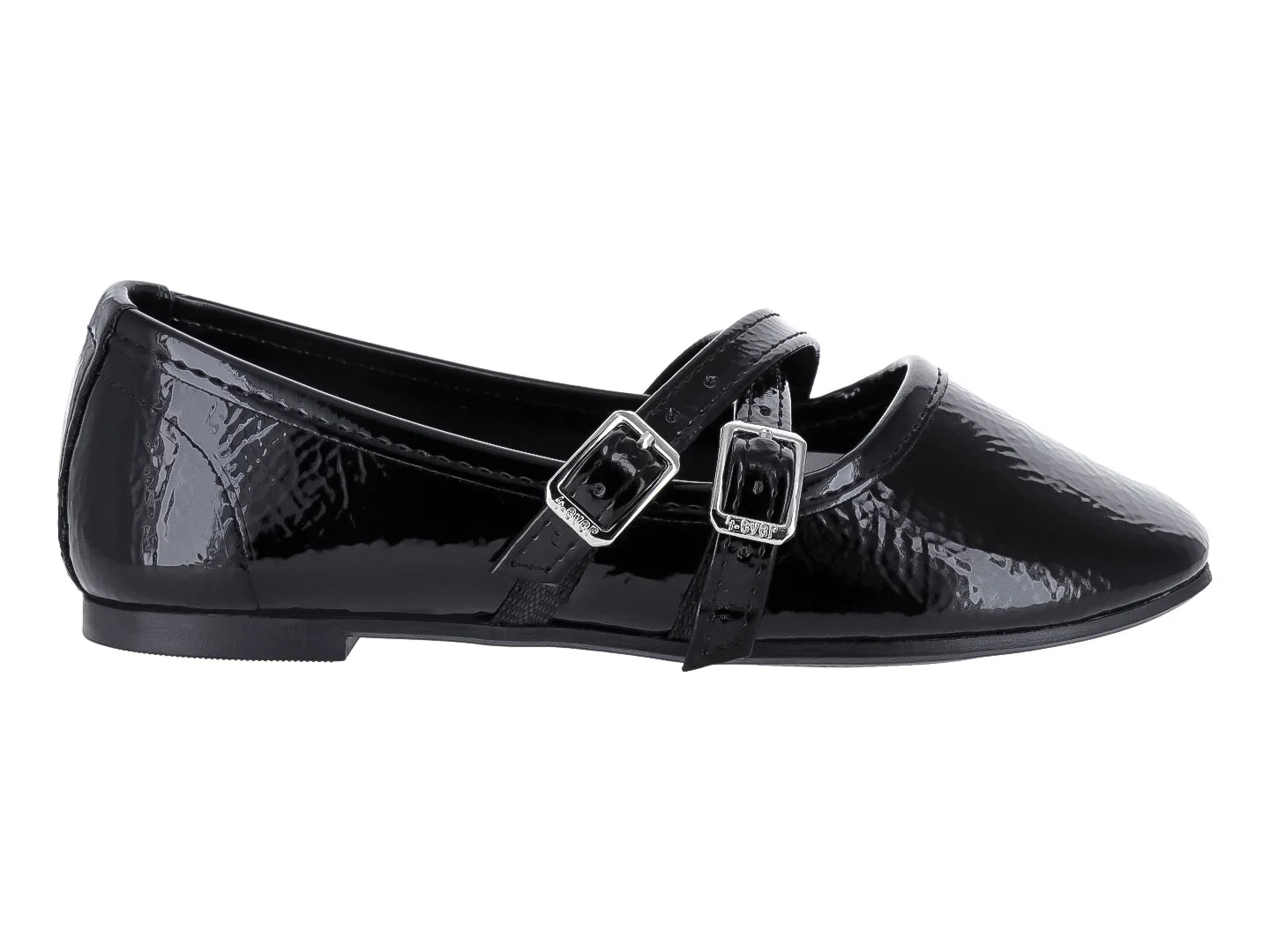 Zapatos Planos 4EVER Charol Negro para Niña