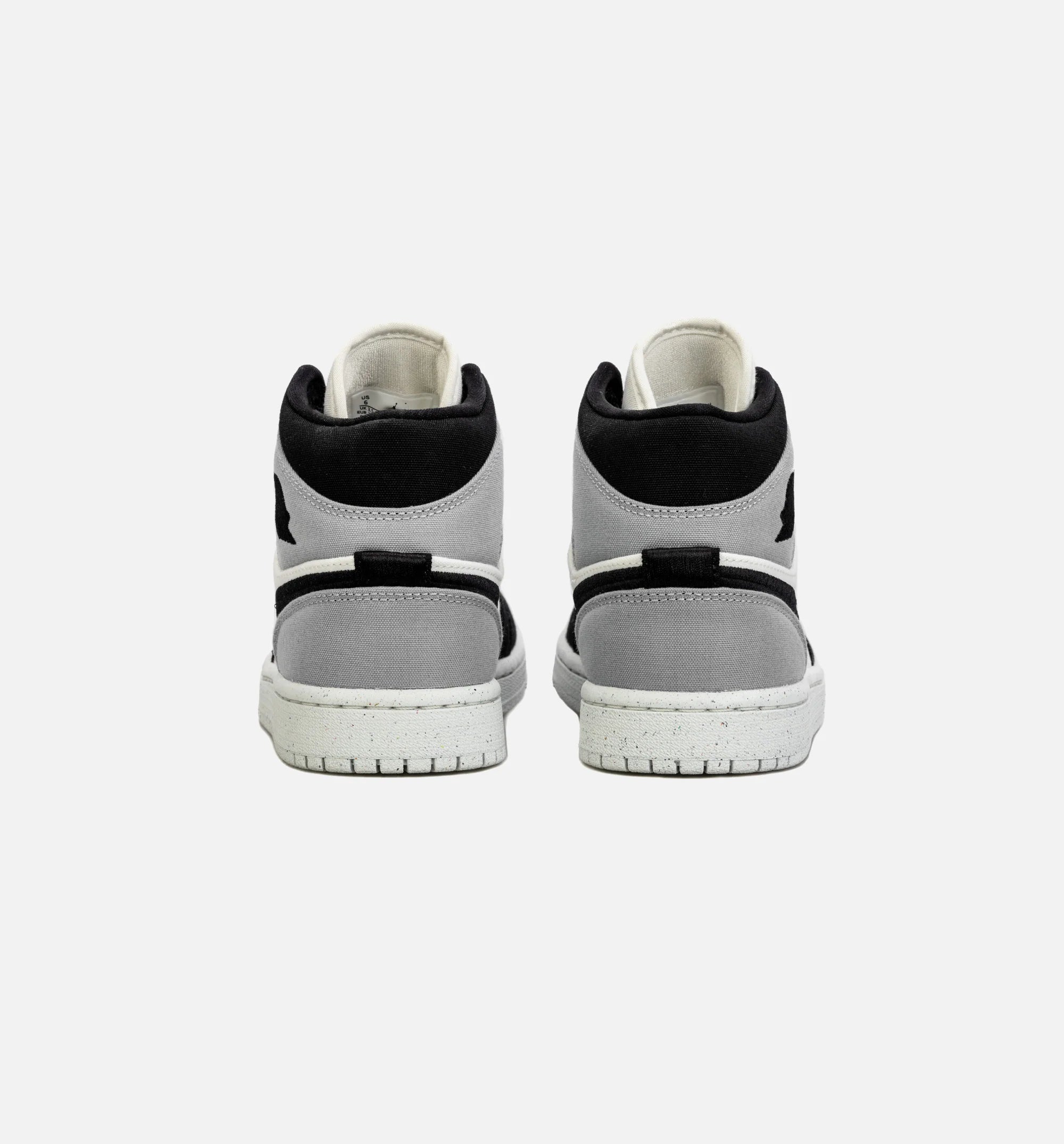 Air Jordan 1 Retro Mid SE Light Steel Grey Womens Lifestyle Shoe Black Grey