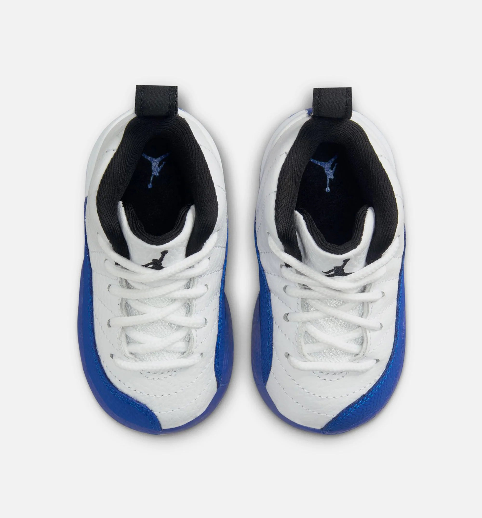Air Jordan 12 Retro White and Game Royal Infant Toddler Lifestyle Shoe White Black Game Royal
