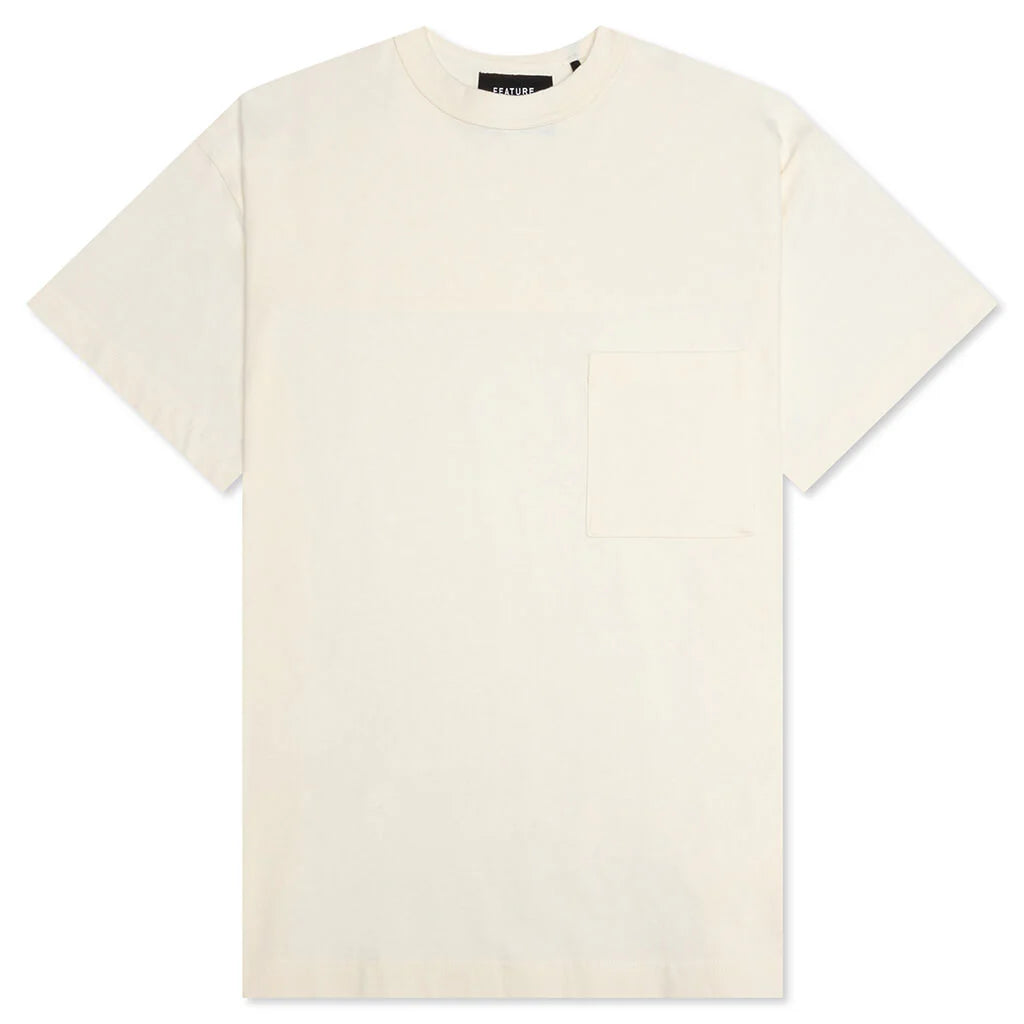 Jersey Braque Pocket Tee Cream