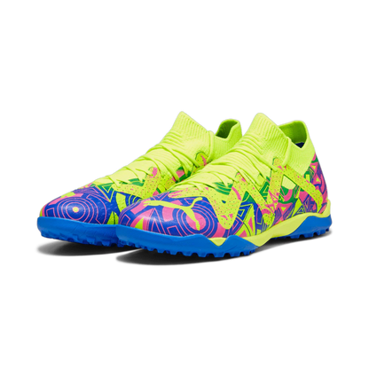 PUMA Future Match TT Energy Turf Mens Soccer Cleats Ultra Blue Yellow Alert Luminous Pink