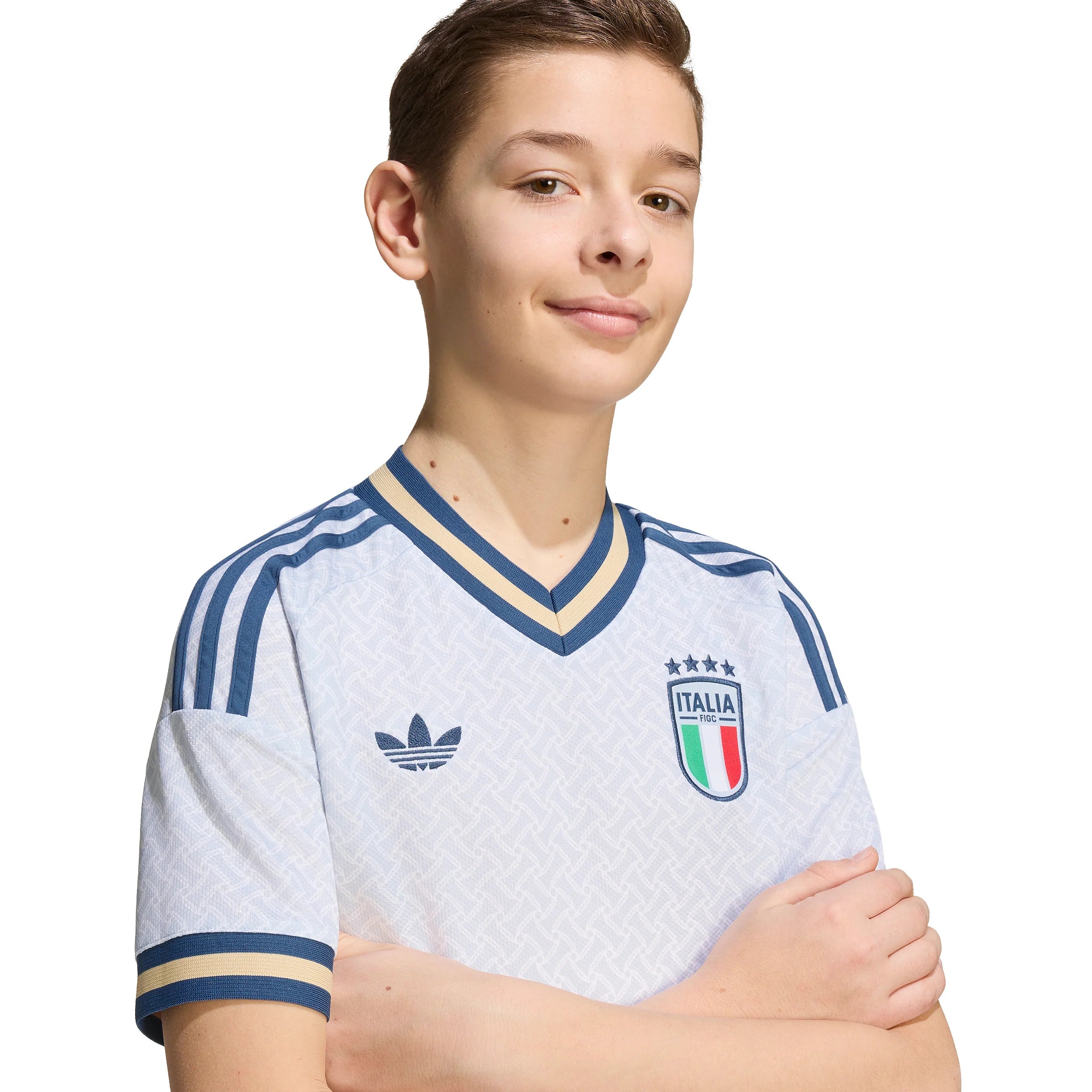 adidas Italy Away Youth Soccer Jersey 2026 Blue