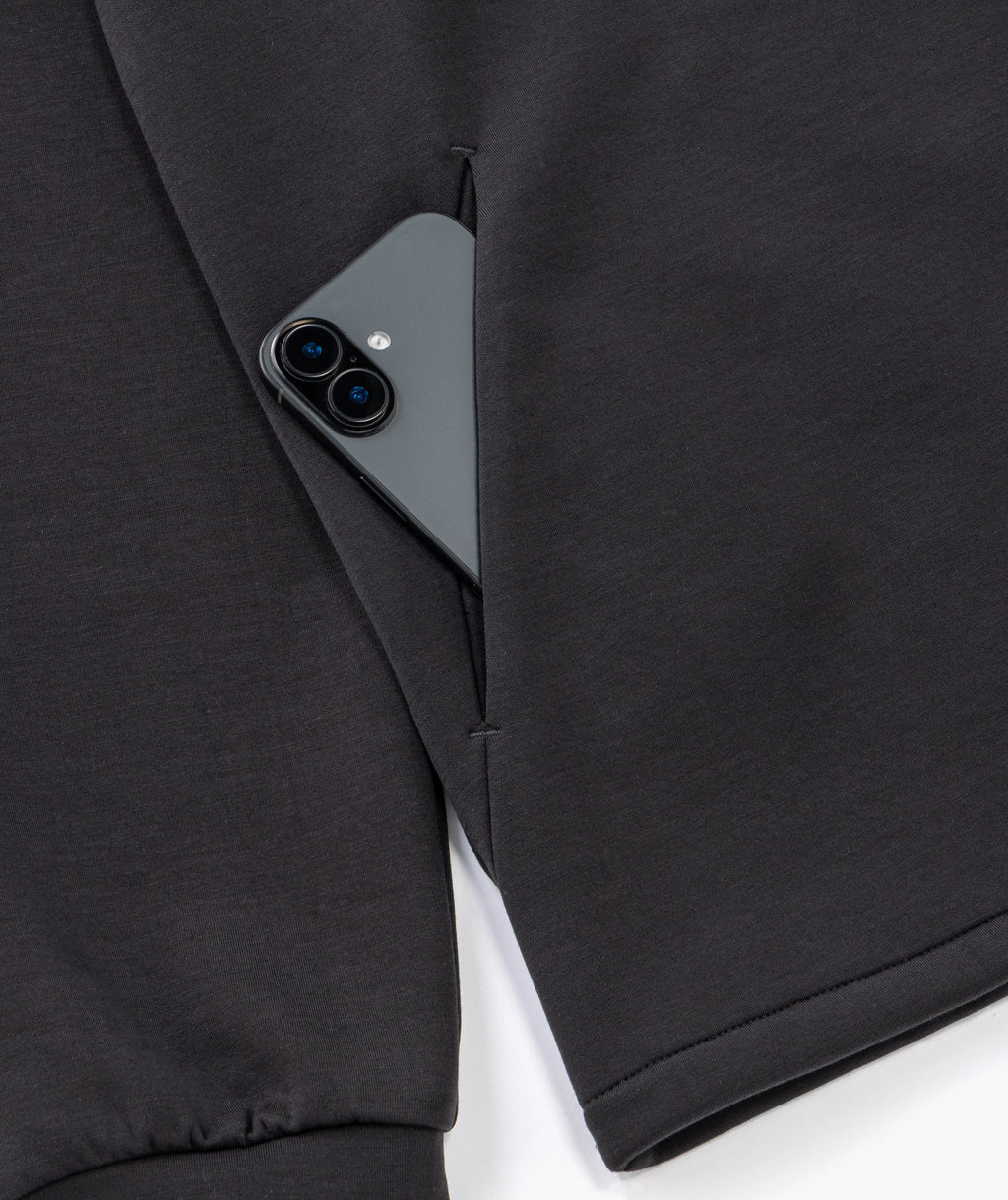 CENTER MOCK NECK FULL ZIP