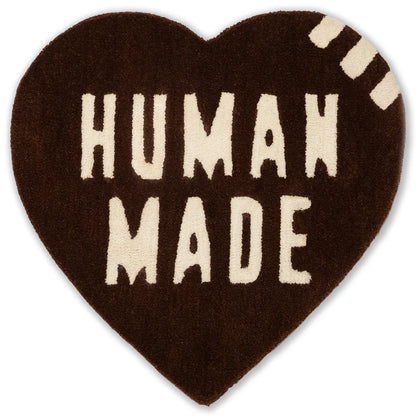 Heart Rug Medium Brown