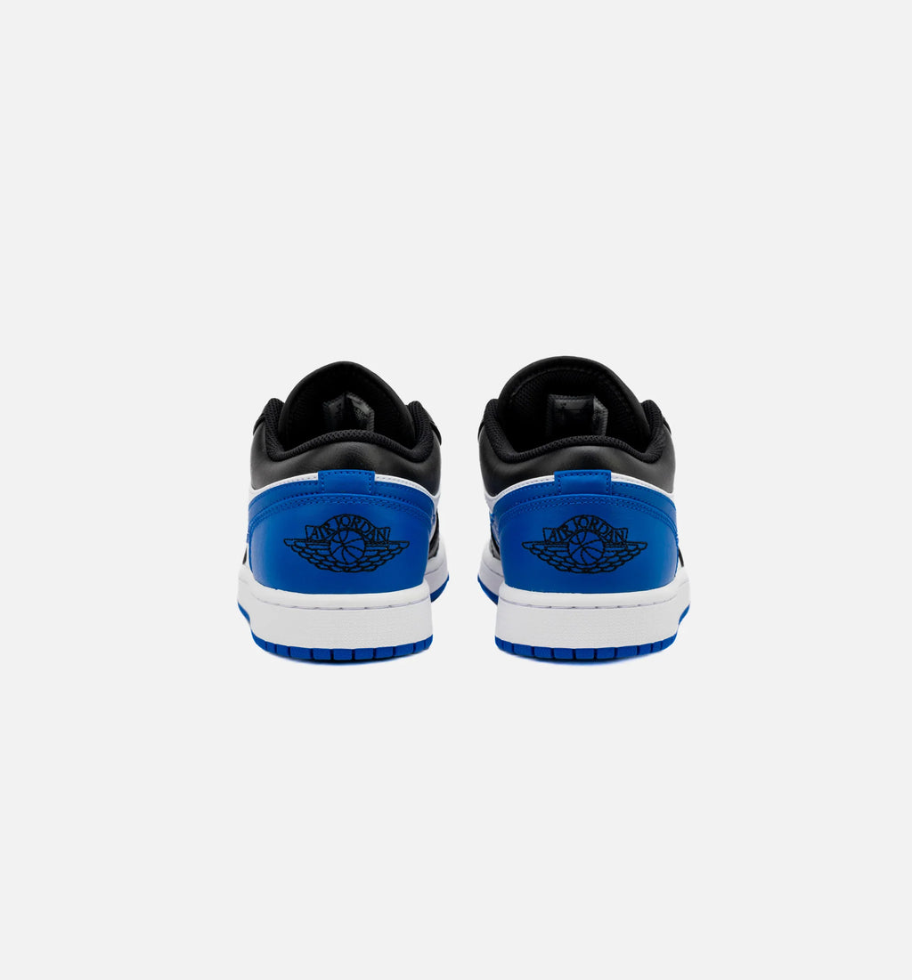 Air Jordan 1 Retro Low Royal Toe Mens Lifestyle Shoe White Royal Blue Black Free Shipping