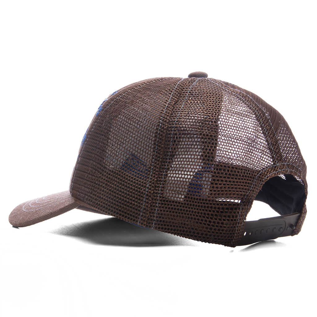 Heaven Trucker Cap Brown Denim