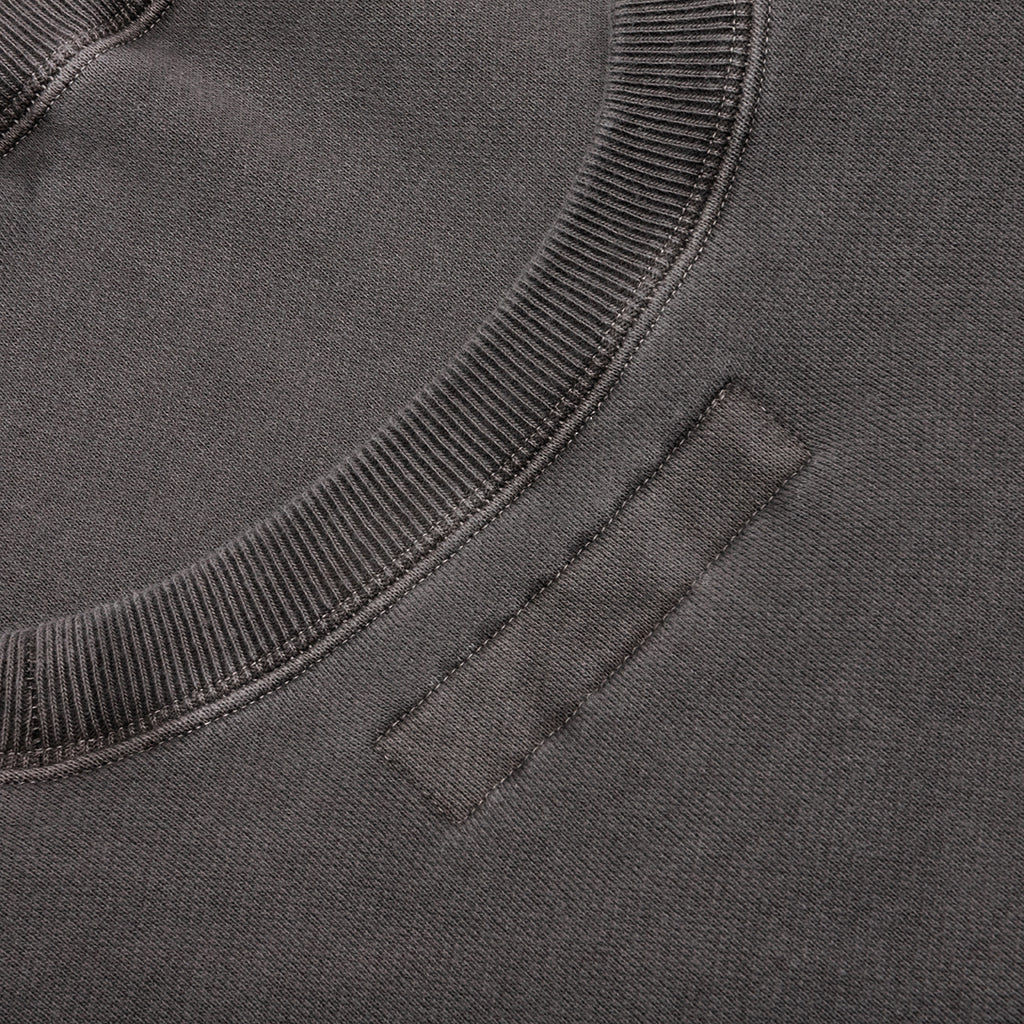 Pigment Dyed Sweat Shirt L S Black