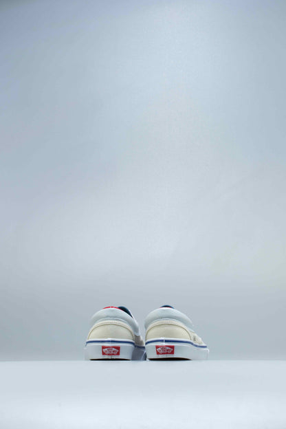 Outside In Classic Mens Slip On Natural Navy Red