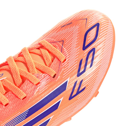 adidas F50 League FG MG Youth Soccer Cleats Orange Blue White
