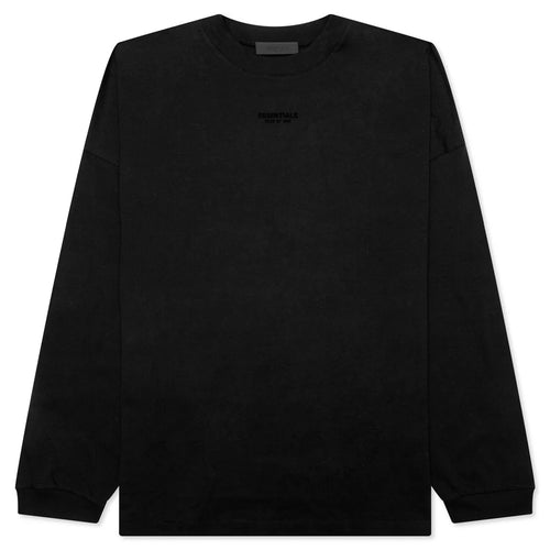 Essentials L S Tee Jet Black