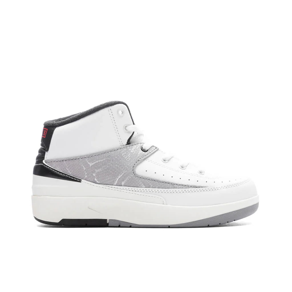 Air Jordan 2 Retro PS Python White Fire Red Cement Grey