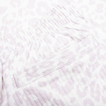 Leopard Active Shorts Off White
