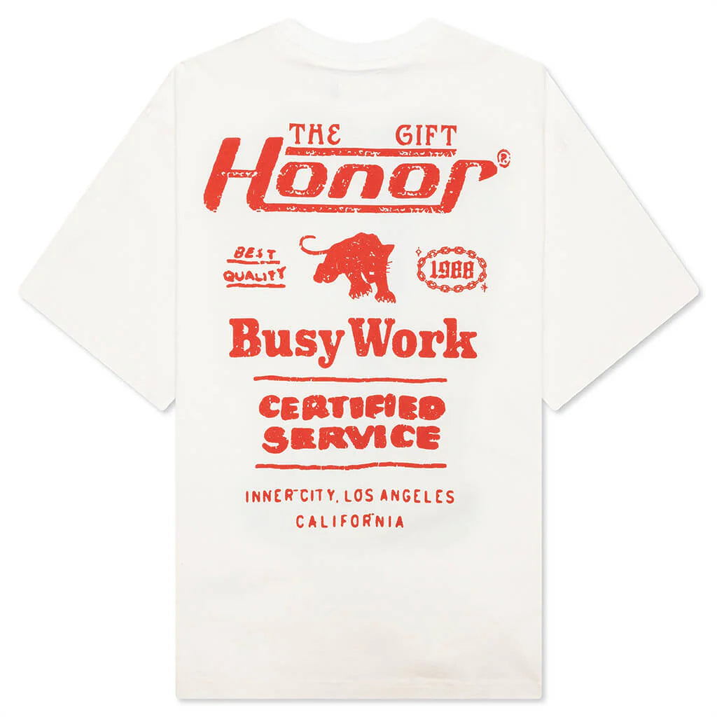 Busy Work T Shirt White