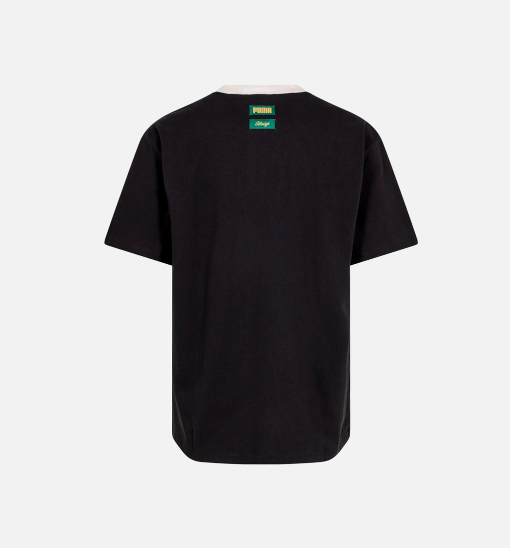 Rhuigi Graphic Mens Short Sleeve Shirt Black