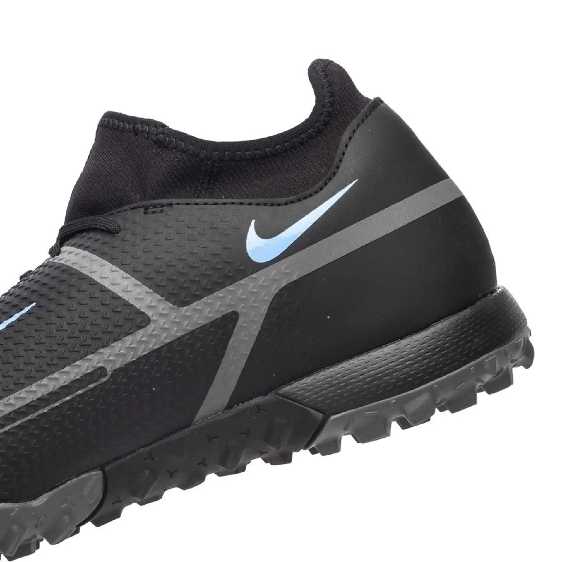 Nike Phantom GT2 Academy DF TF Turf Soccer Cleats Black Iron Grey
