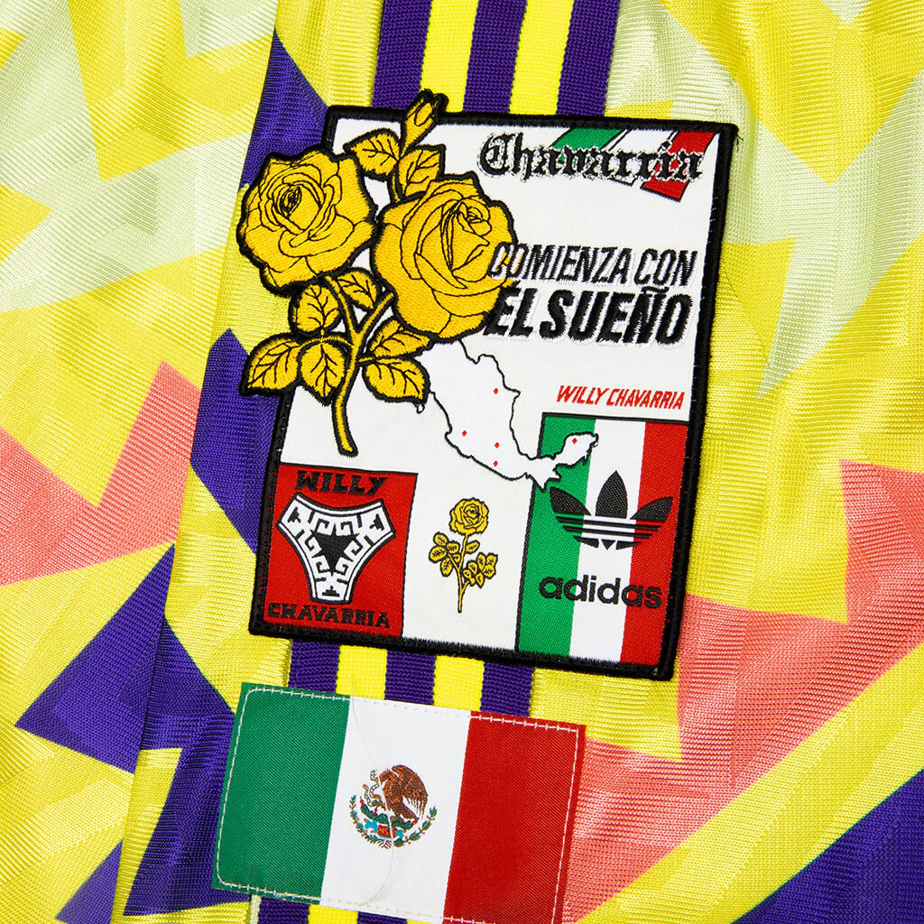 adidas Originals x Willy Chavarria P Jersey Solar Lemon Pure Purple Solar Turbo