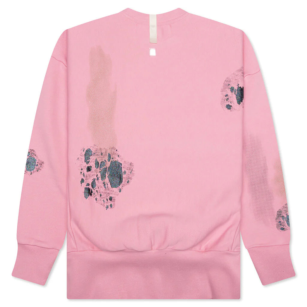 I Love Mankind But Sweatshirt Pink