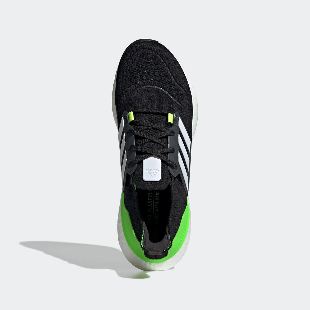 adidas Ultraboost 22 Black White Solar Green