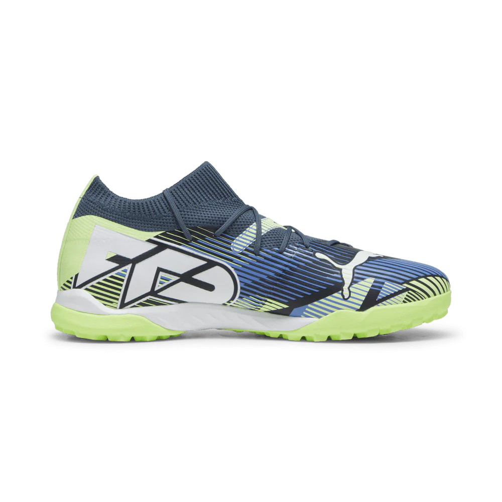 PUMA Future 7 Match TT Turf Soccer Cleats Gray Skies White