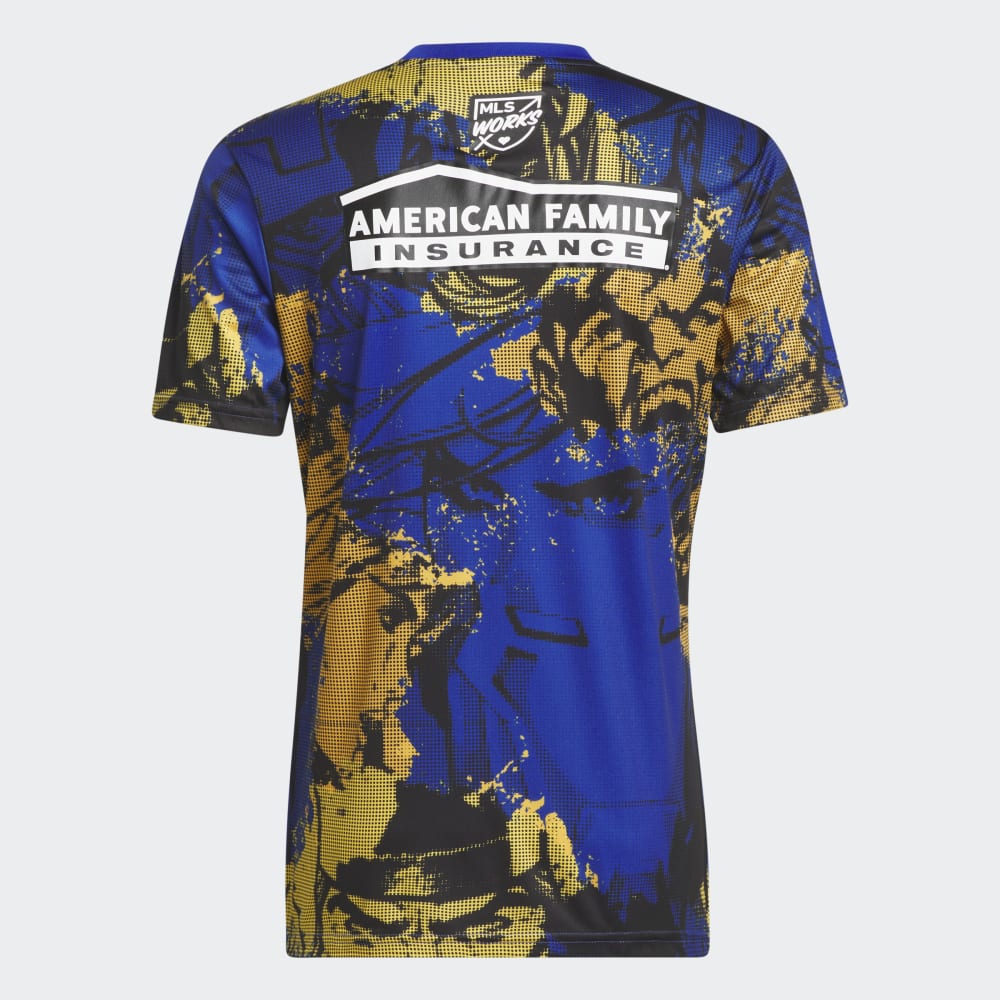 adidas Marvel Atlanta United Aeroready Pre Match Kick Childhood Cancer Jersey
