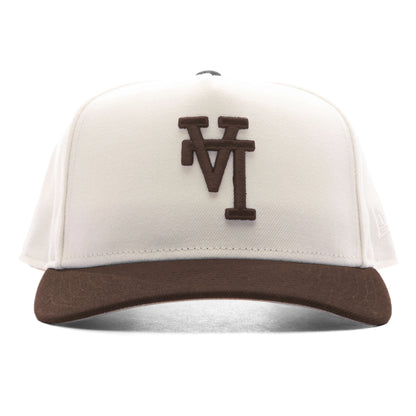 9FIFTY A Frame Snapback Upside Down Los Angeles Dodgers Chrome Walnut