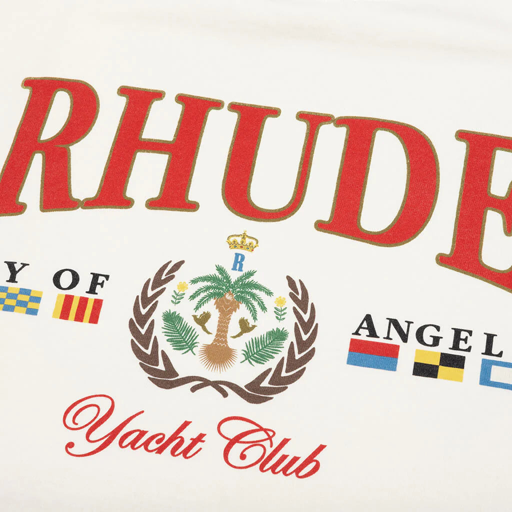 Bay Of Angels Yacht Tee Vintage White