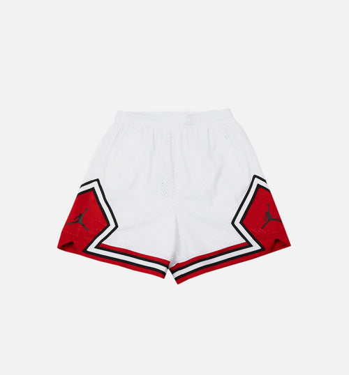 Essential Diamond Womens Shorts White Red