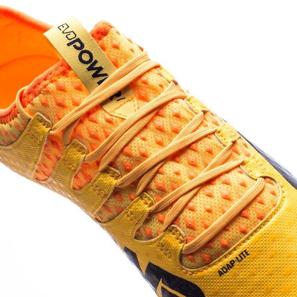 PUMA Evopower Vigor 1 FG Firm Ground Soccer Cleats Ultra Yellow Peacoat
