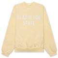 Kids 90s Fit Fleece Crewneck Garden Yellow