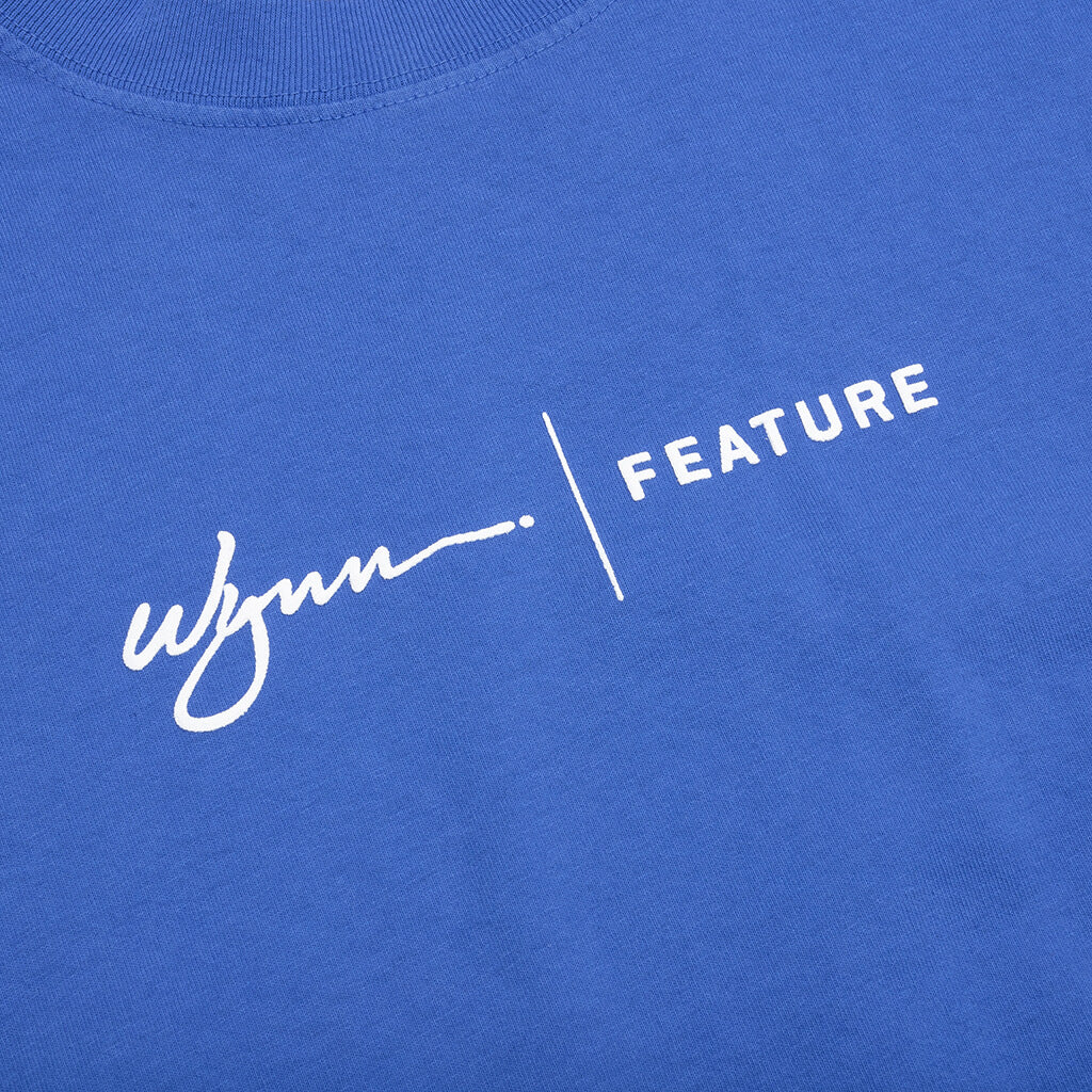 Feature x Wynn Logo Lock Up L S Tee Dazzling Blue