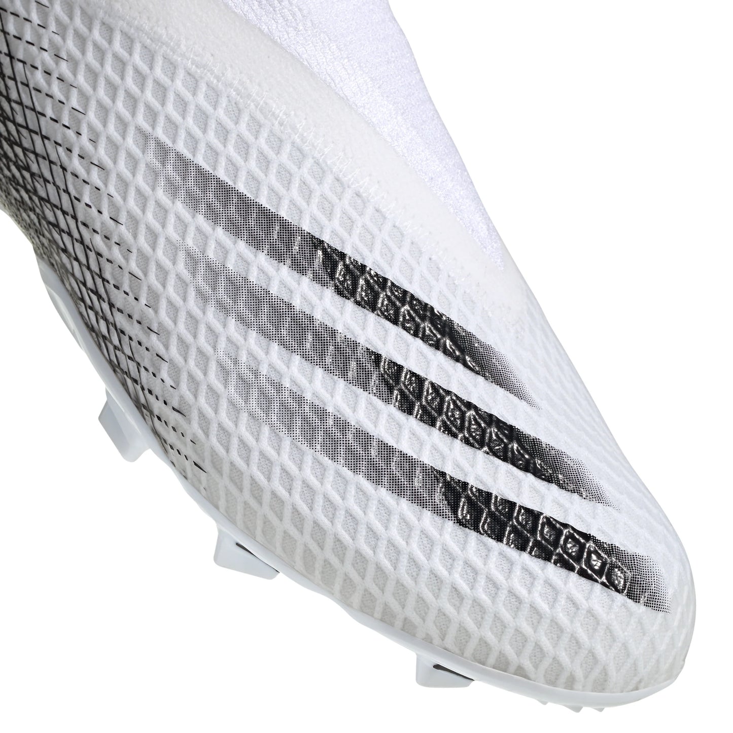 adidas X Ghosted3 Laceless Firm Ground Boots White Blac