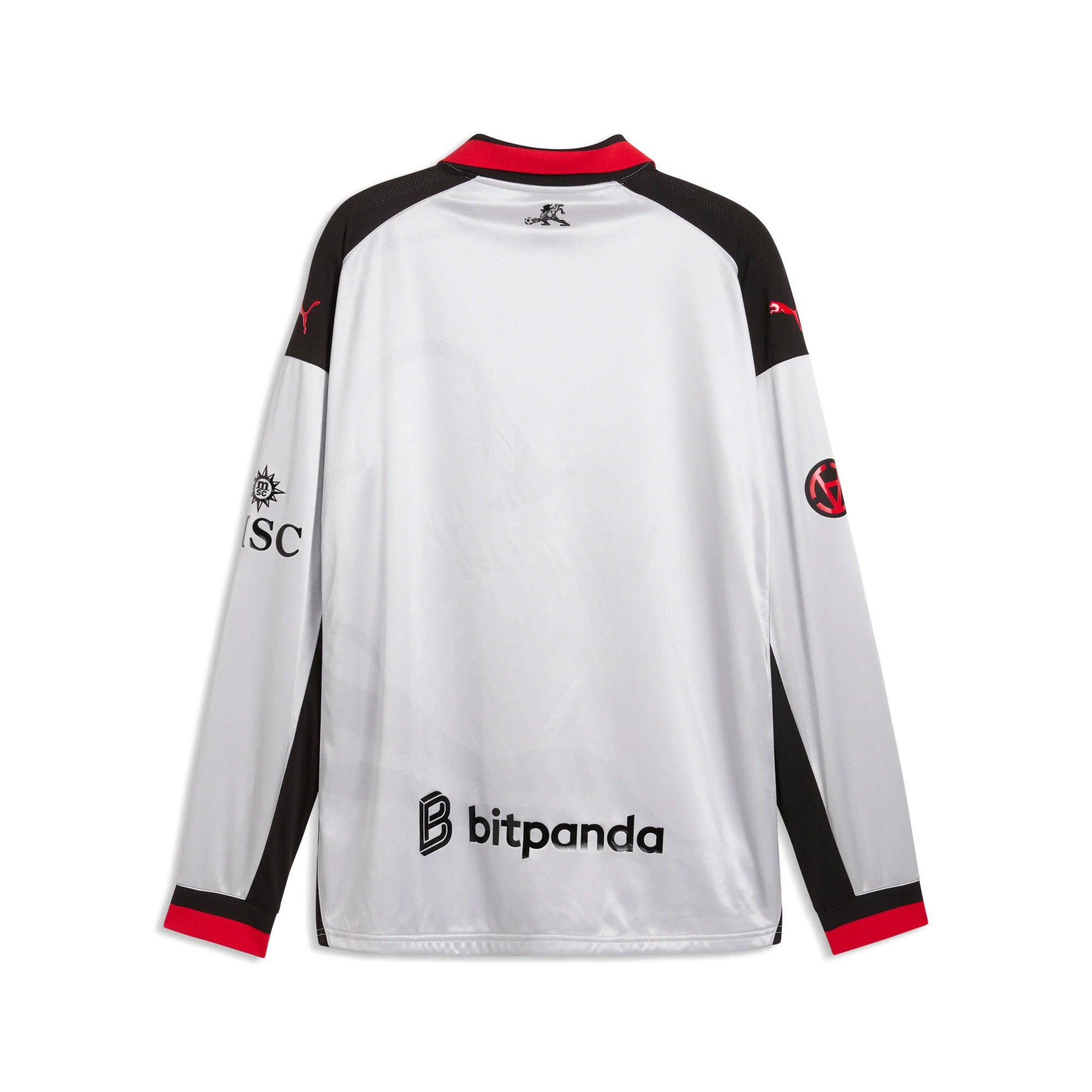 PUMA AC Milan x Slam Jam Limited Edition Long Sleeve Mens Soccer Jersey 26 27 Silver