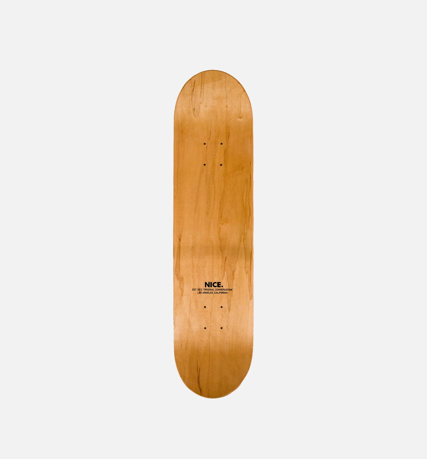 Nice Day Skate Deck Black White