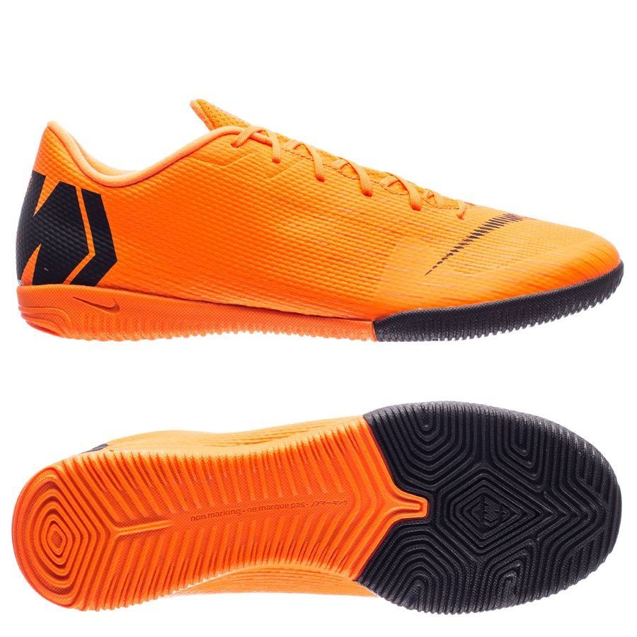 Nike Mercurial VaporX 12 Academy IC Indoor Soccer Shoes Orange Black Volt