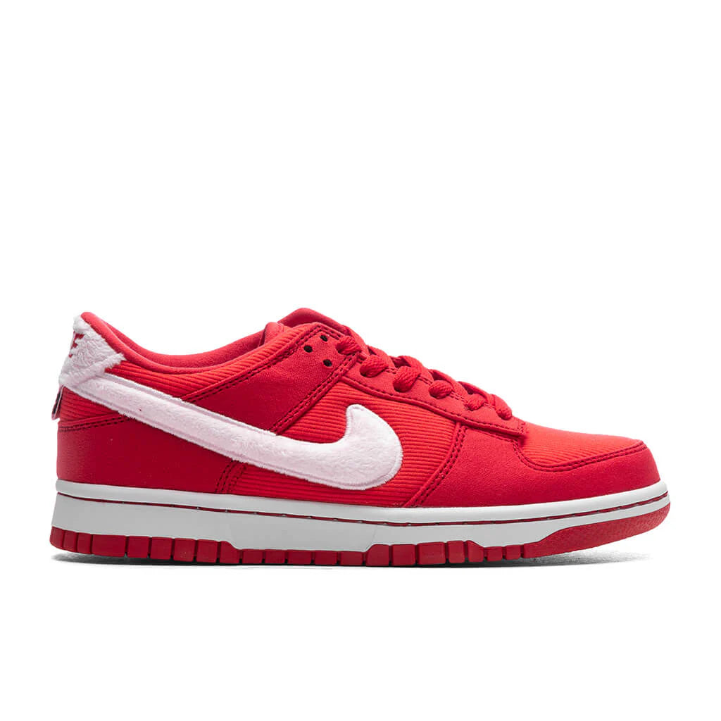 Dunk Low GS Valentines Day Fire Red Pink Foam Light Crimson White