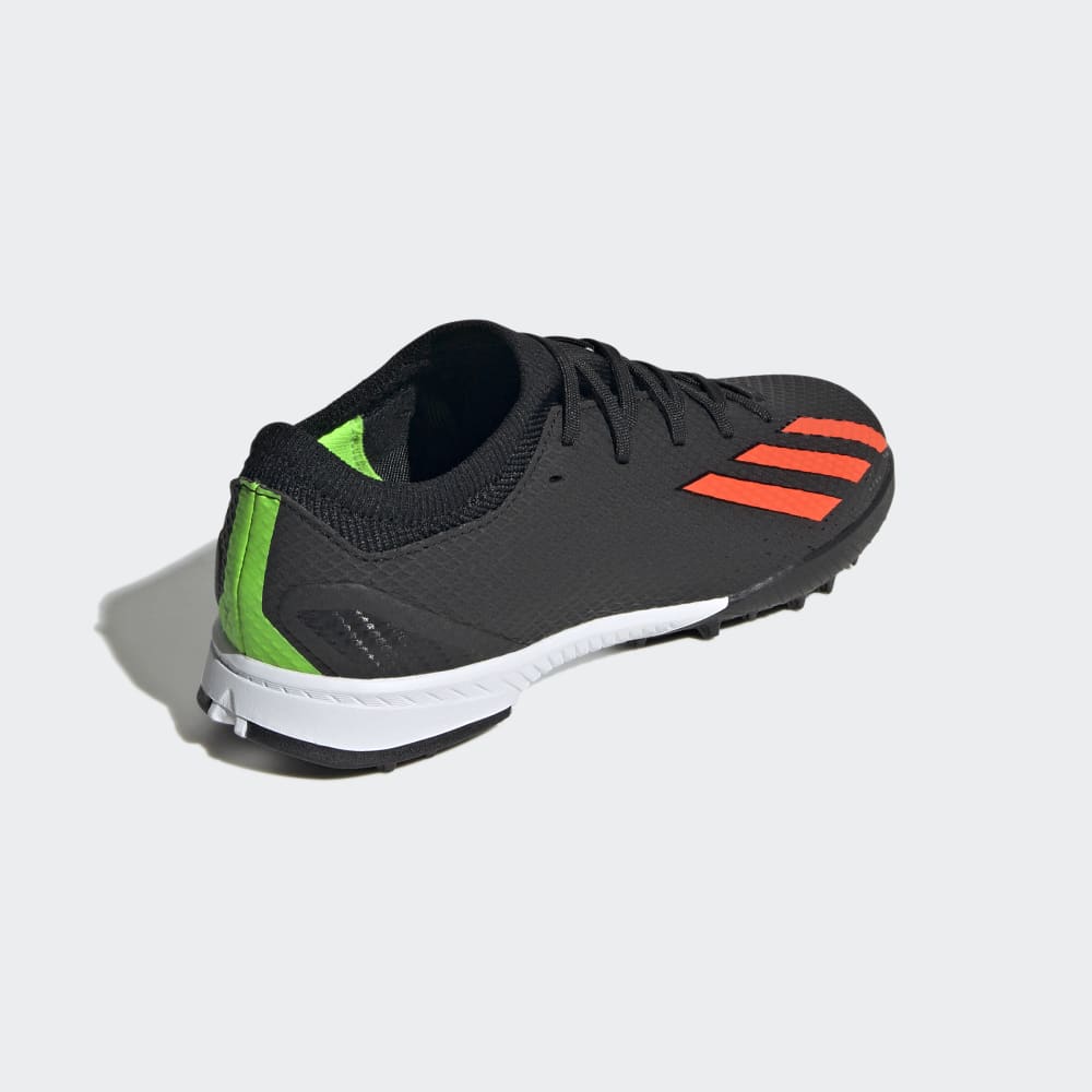 adidas Kids X Speed Portal 3 TF J Turf Football Boots Black Red