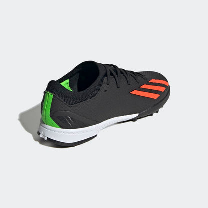 adidas Kids X Speed Portal 3 TF J Turf Football Boots Black Red
