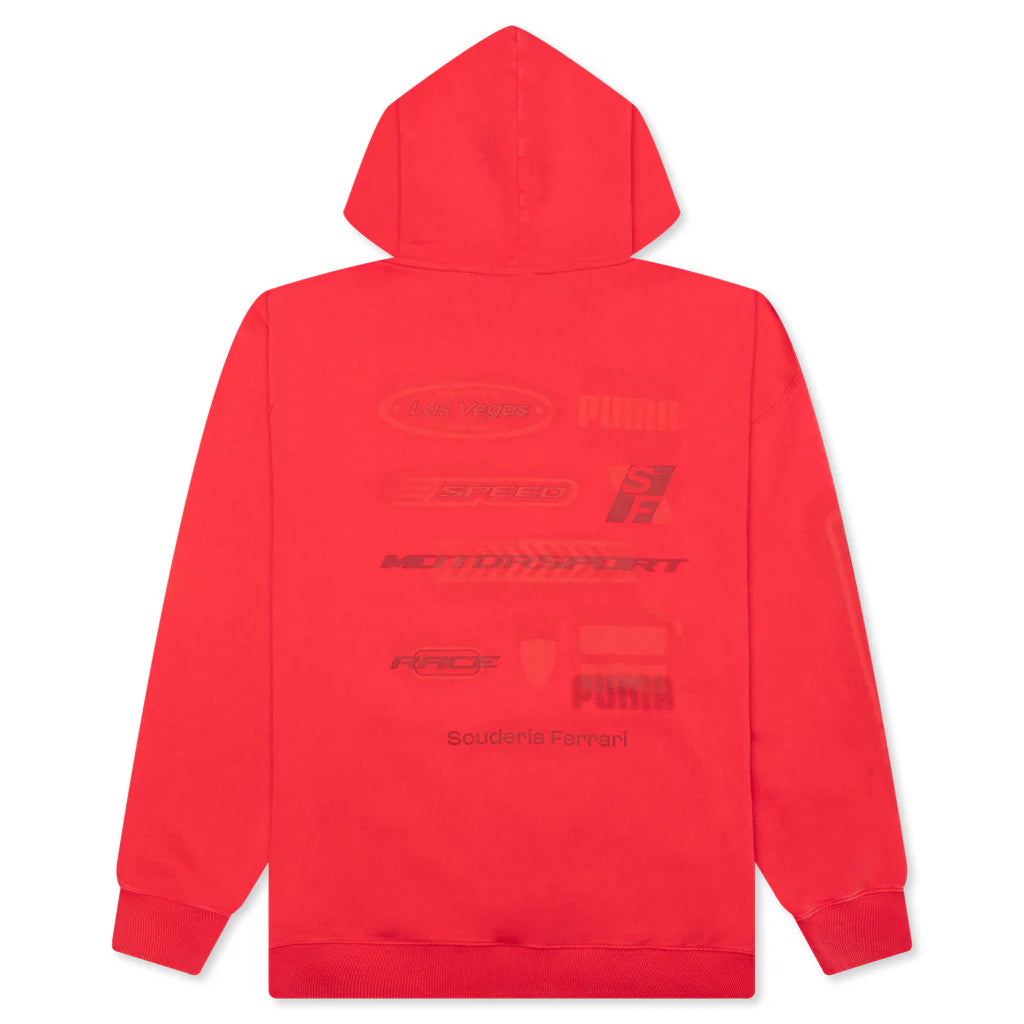 Ferrari Race Desert Sun Las Vegas Hoodie Rosso Corsa