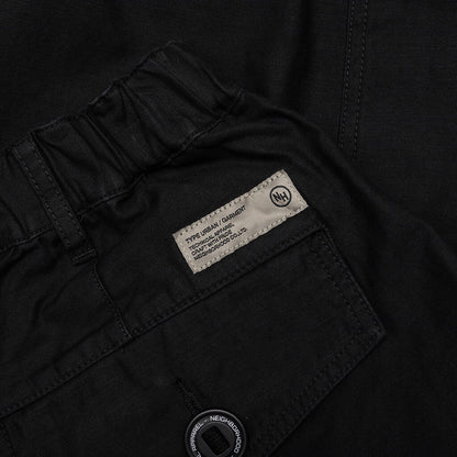 Wide Cargo Shorts Pants Black