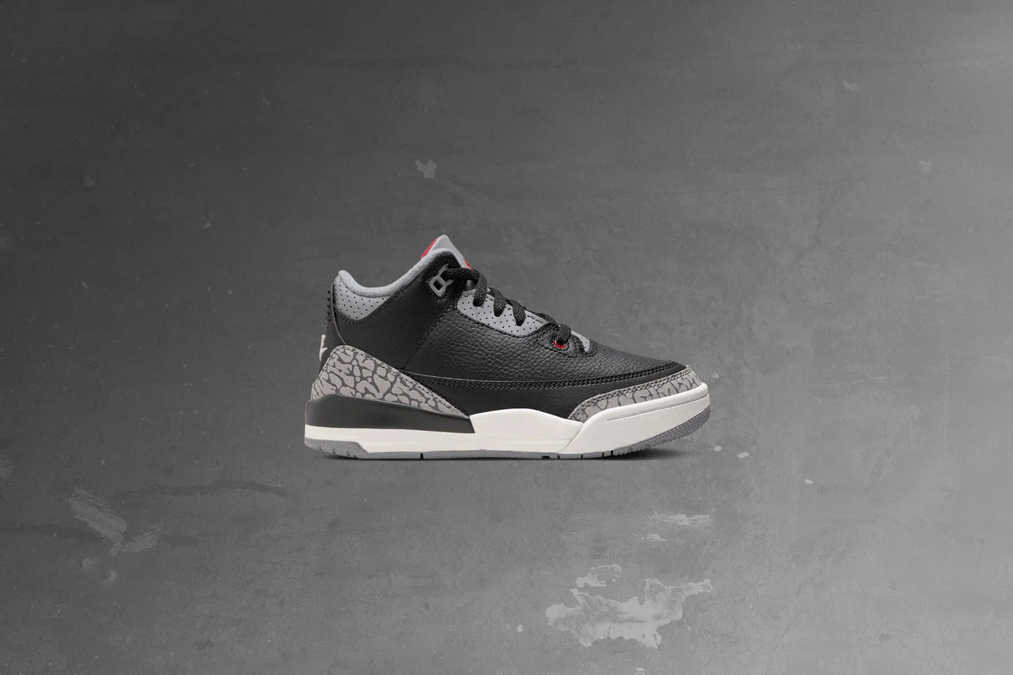 Air Jordan 3 Retro PS Black Cement Black Fire Red Cement Grey Summit White