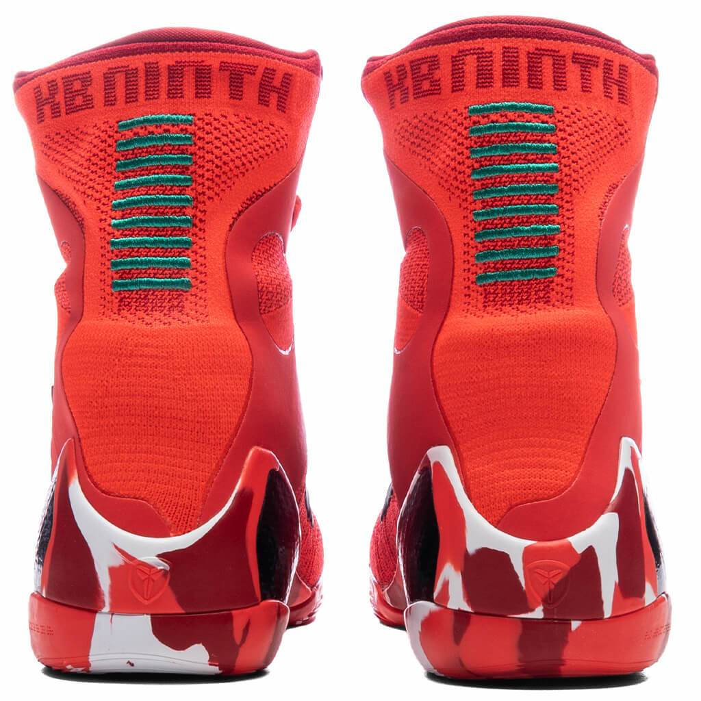 Kobe 9 Elite High Protro Christmas Bright Crimson Black White