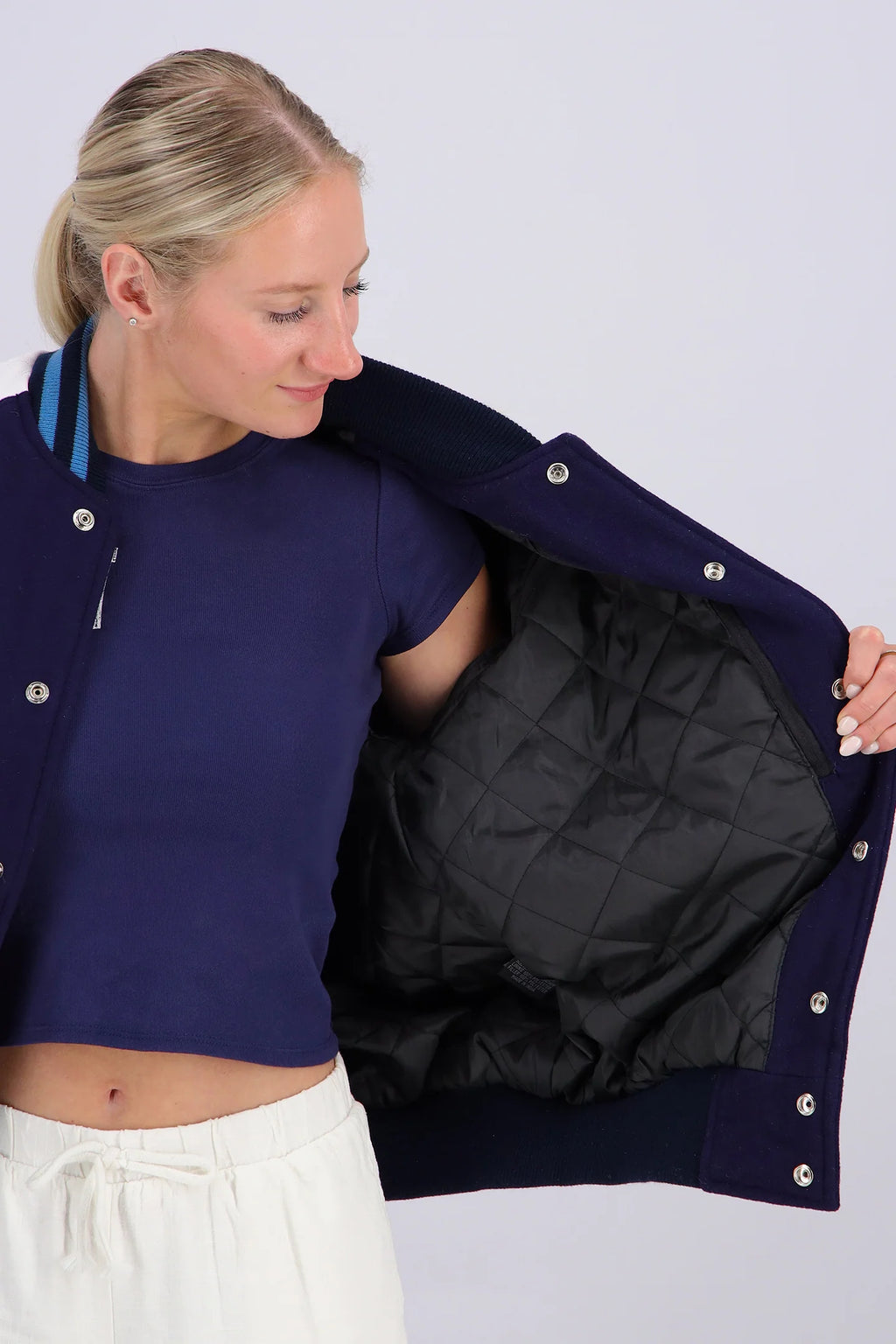 UCA All American Navy White Jacket
