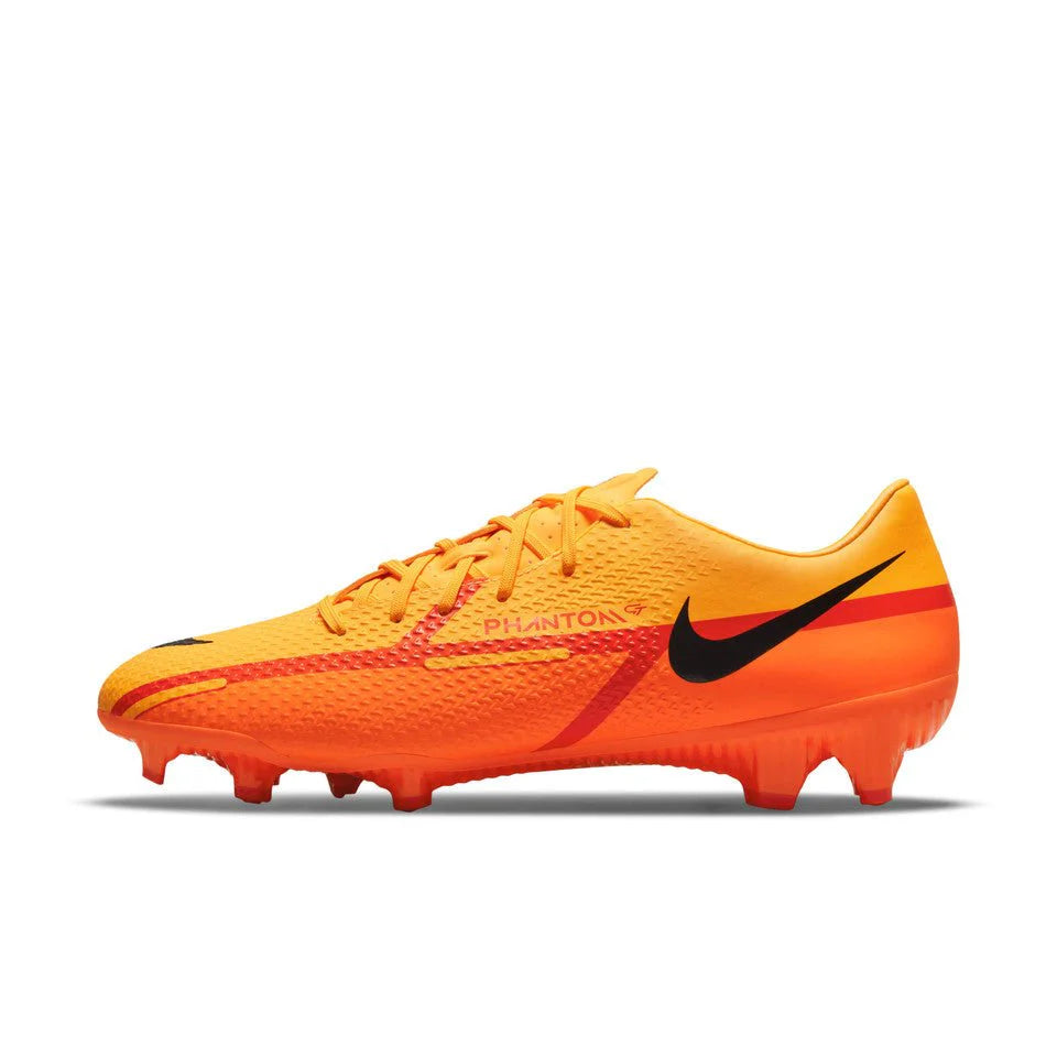 Nike Phantom GT2 Academy Flyease FG Firm Ground Soccer Cleats Orange Black