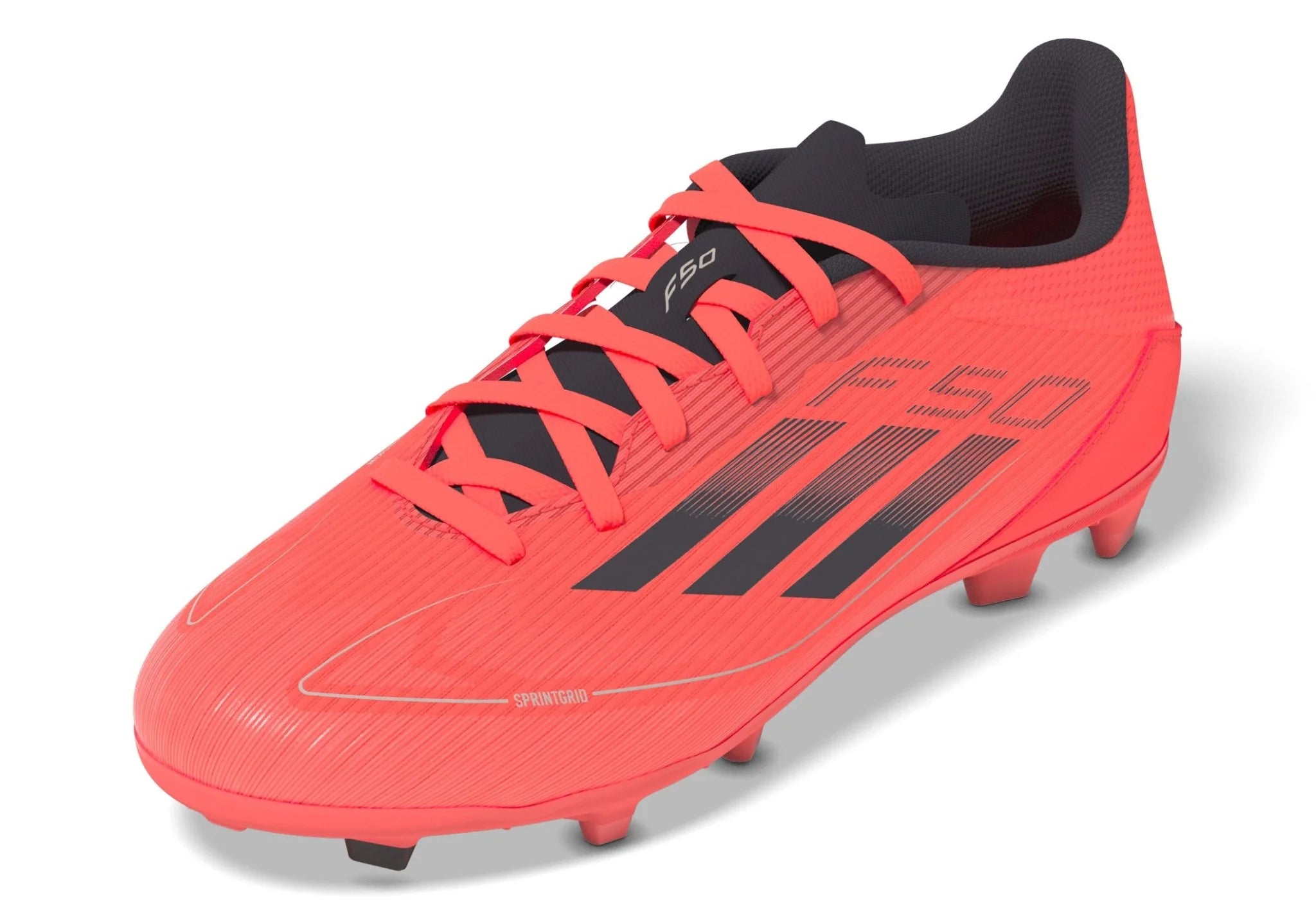 adidas Kids F50 League FG MG Multi Ground Soccer Cleats Turbo Black