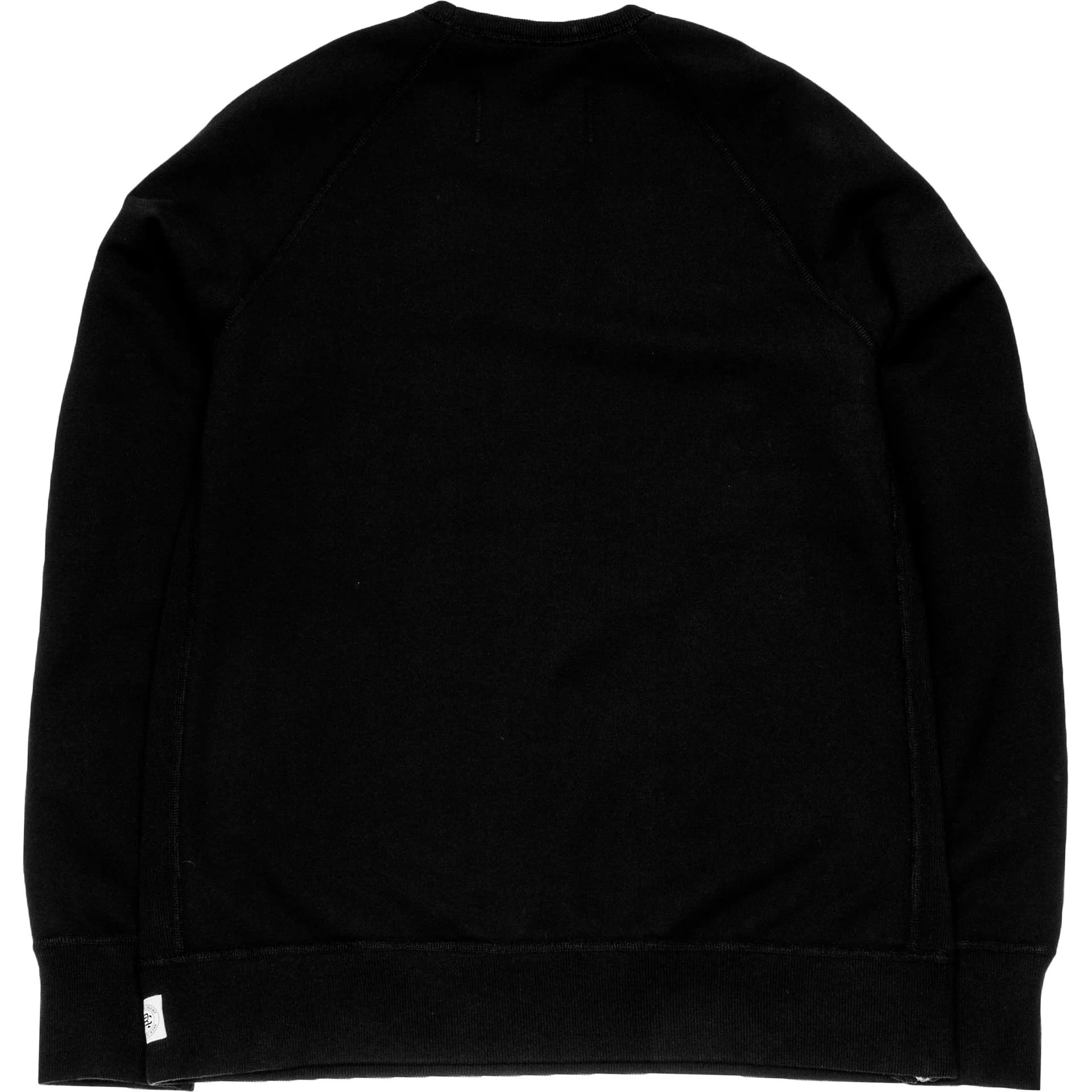 Reigning Champ Side Zip Crewneck Mens Black