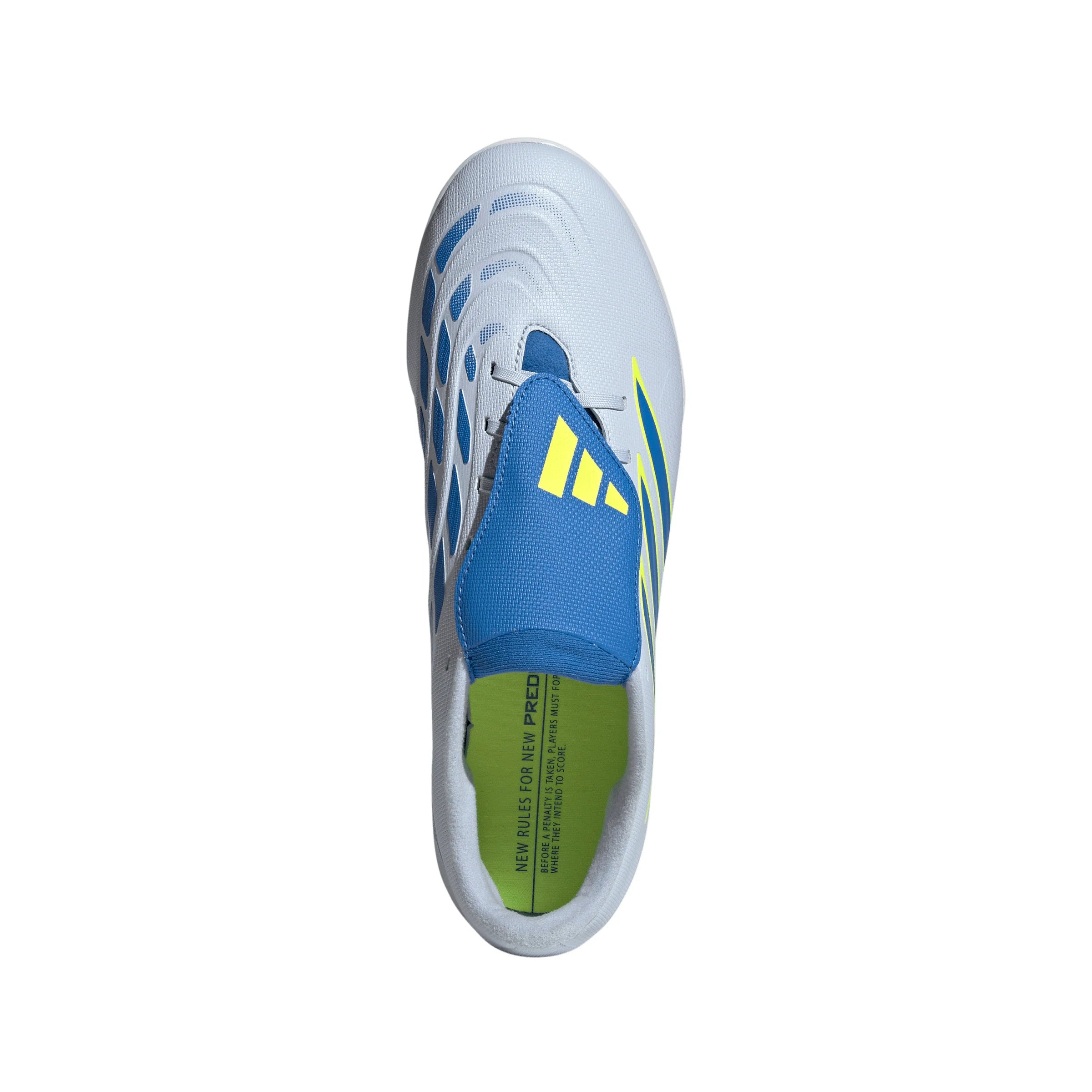adidas Predator Club Fold Over Tongue TF Turf Mens Soccer Cleats Sky Blue Yellow