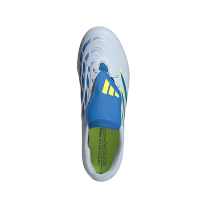 adidas Predator Club Fold Over Tongue TF Turf Mens Soccer Cleats Sky Blue Yellow