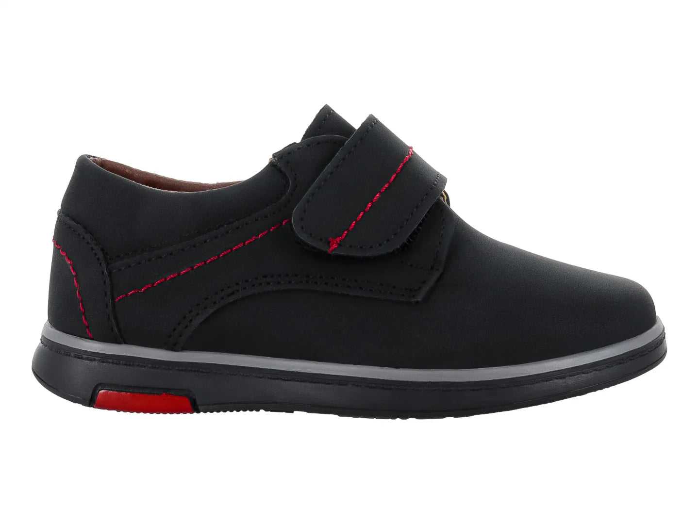 Zapatos Germany 5000 Nubuck Negro Rojo para Niño