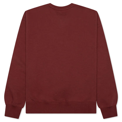 Brooklyn Fleece Holiday Crewneck Redstone Black
